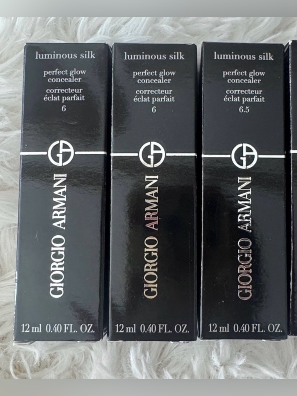 Giorgio Armani Luminous Silk Concealer in shades 6 and 6.5- set of 3